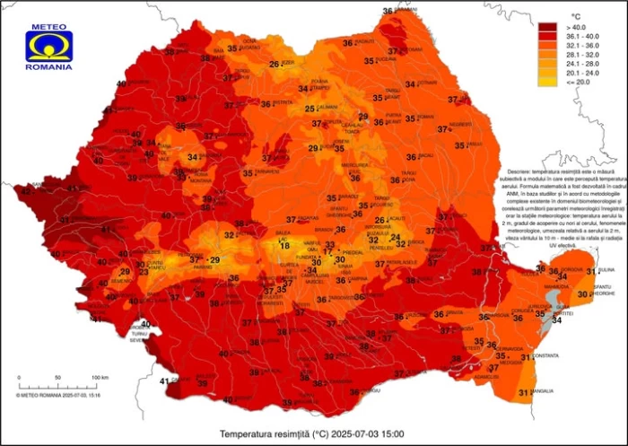 Ora 15‼️ Temperaturi resimțite