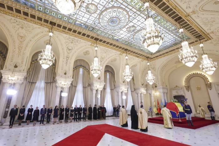 Prima zi a funeraliilor de stat organizate in onoarea fostului presedinte Ion Iliescu, la Palatul Cotroceni, 6 august 2025. sursa foto Inquam Photos / Octav Ganea