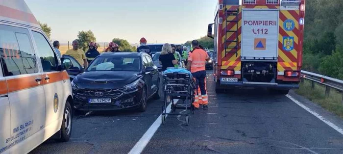 Carambol cu 6 mașini între Galați și Brăila! Traficul este oprit complet, anunță Infotrafic FOTO