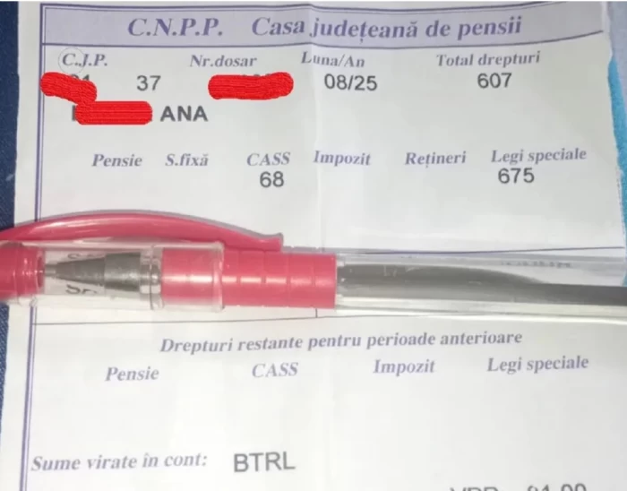 cupon pensie