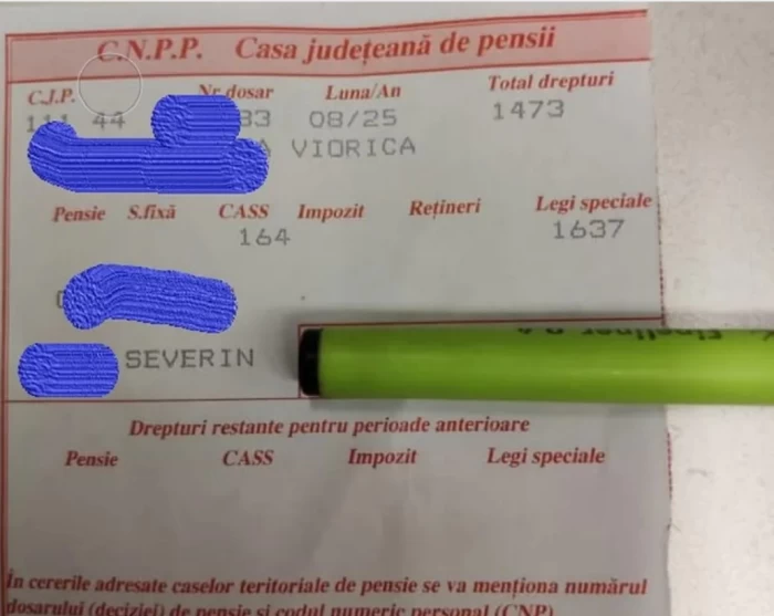 cupon pensie