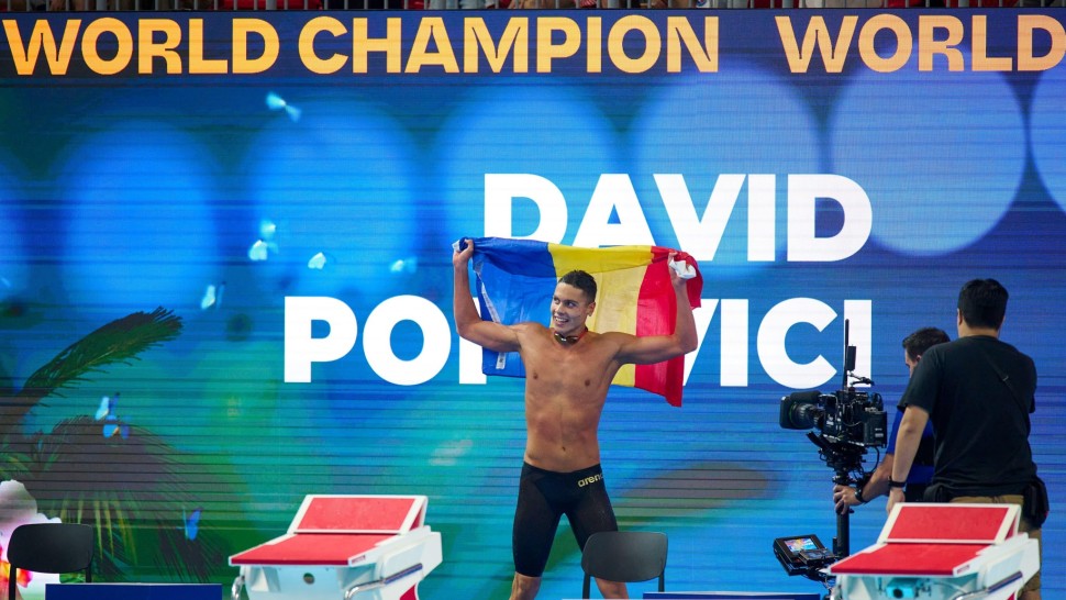 David Popovici primul mesaj după medaliile de aur de la Mondiale Nicio șansă să mă retrag