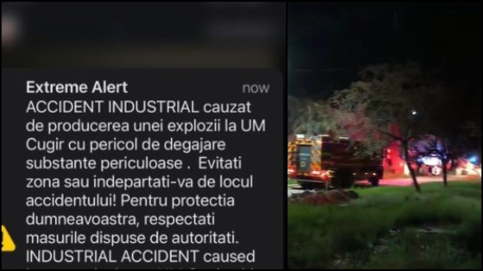 Incendiu și explozii în hala cu muniție a Fabricii de arme Cugir Mesaj Ro-ALERT pentru populație. Focul a fost stins FOTO și VIDEO
