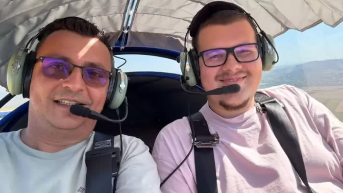 Pilotul si pasagerul avion prabușit