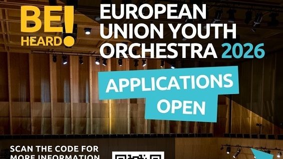Tinerii muzicieni între 16 și 26 de ani din România se pot înscrie la Orchestra de Tineret a Uniunii Europene. Termen limită 10 octombrie