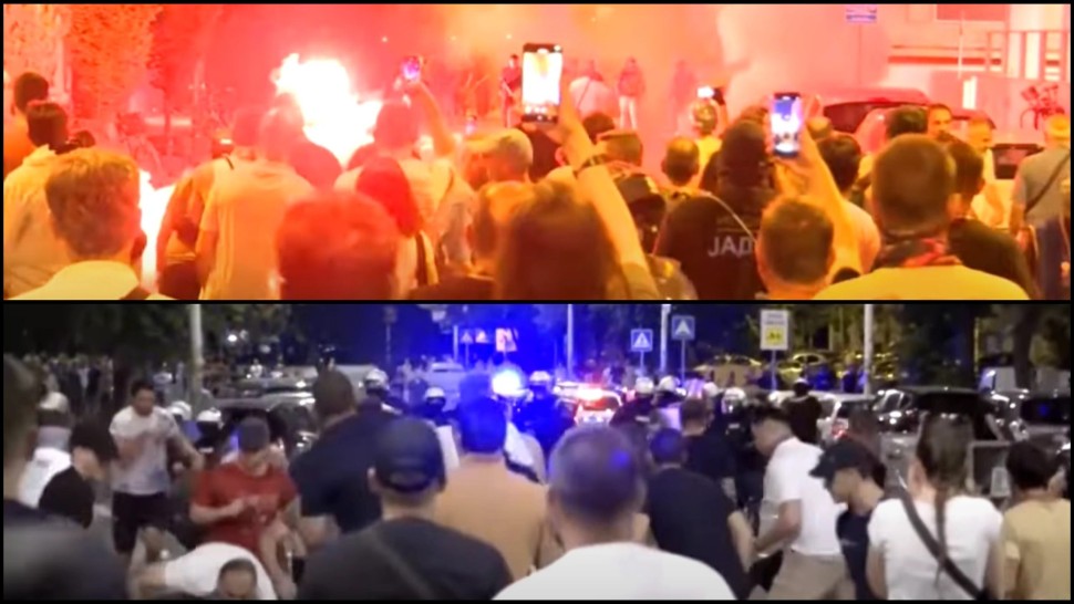 Alertă la granița cu România în Serbia Protestatarii din nordul țării au devastat sediile partidului de guvernământ SNS din orașul Novi Sad