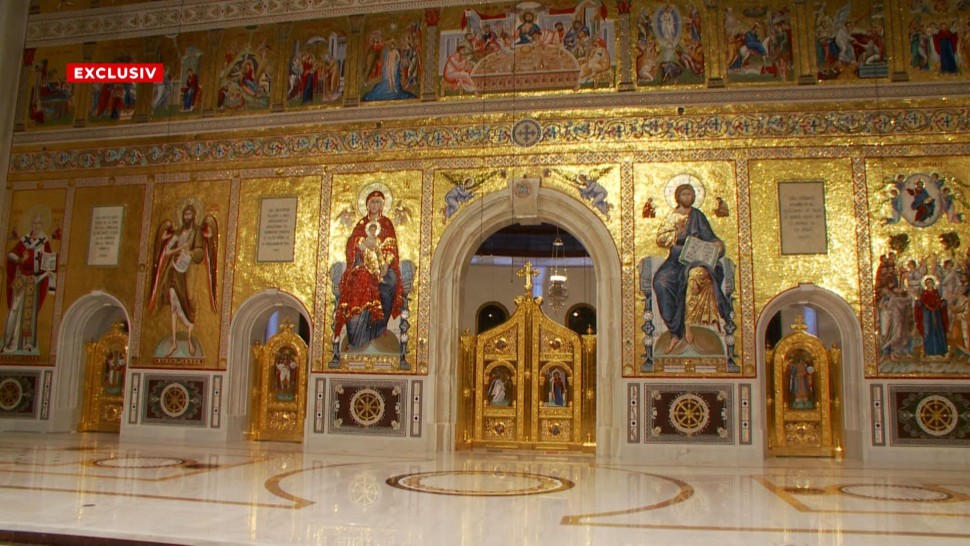 Primele imagini din interiorul Catedralei Mântuirii Neamului cu o lună înainte de deschidere