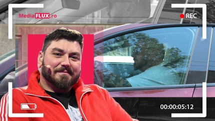 EXCLUSIV PAPARAZZI Micutzu a trecut pe electric. Actorul s-a dat cu Tesla în trafic FOTO