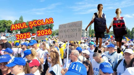 Start cu haos în noul an școlar. Profesorii protestează în Piața Victoriei iar elevii nu știu ce îi așteaptă