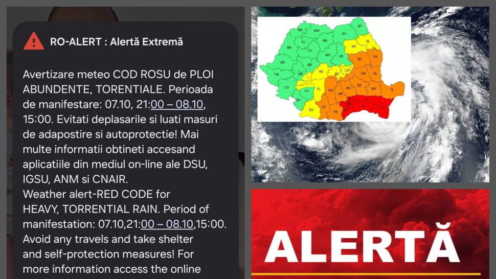 Meteo 8 octombrie. Ciclonul Barbara continuă să facă ravagii în România