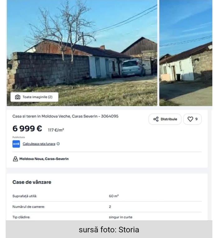 Casă de vânzare Foto: storia