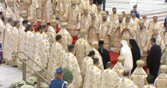 Sființirea Catedralei Naționale sursă foto: captură video Trinitas TV