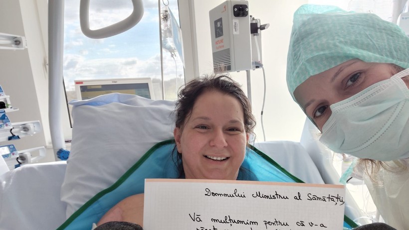 Pacienta internată la Spitalul Floreasca cu arsuri grave care a fost transferată în Belgia a fost salvată Va fi externată după 90 de zile