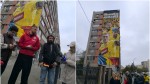 Tricolorii pe pereți. Trei dintre fotbaliștii echipei naționale 8211 Drăgușin Rațiu Stanciu 8211 au apărut într-un mural în Capitală VIDEO și FOTO
