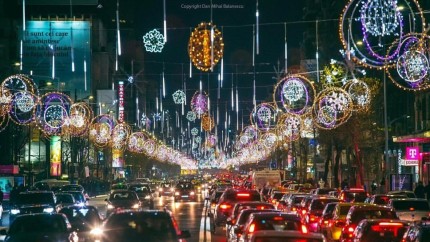 Bucureștiul în haine noi Start la iluminatul festiv de sărbători. Peste 7 milioane de becuri vor străluci în Capitală