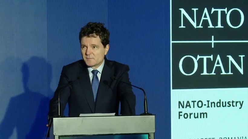 Nicușor Dan prezent la NATO-Industry Forum alături de Mark Rutte Reînarmarea nu este o alegere este o necesitate VIDEO