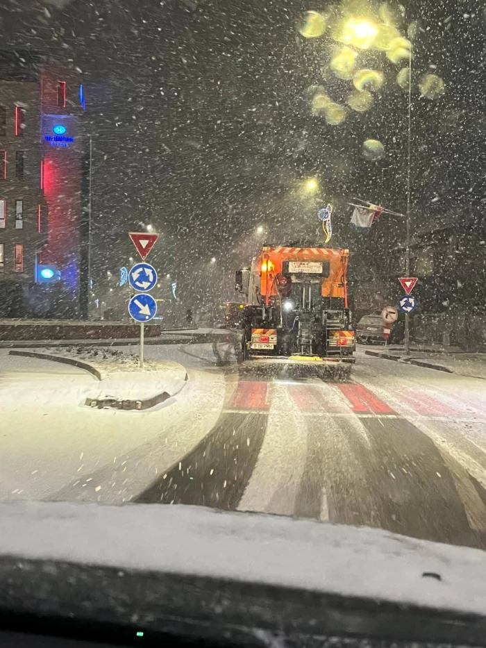 Ninsoare în Alba Iulia