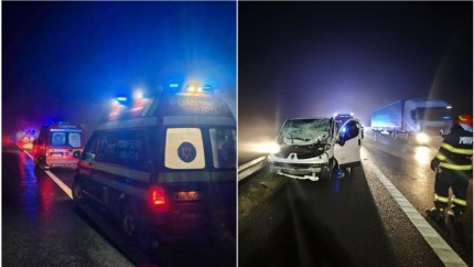 Accident grav pe A1. A fost actualizat Planul Roșu. Printre victime sunt și copii