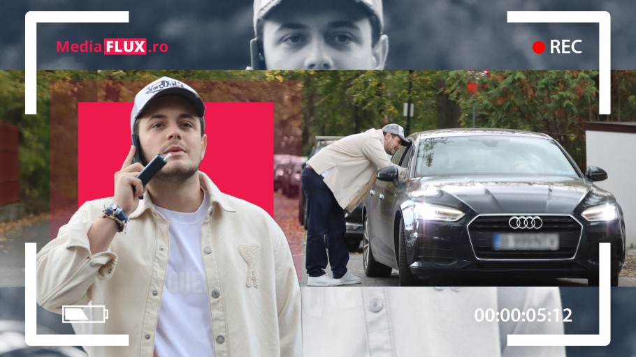 Moment urban cu Aris Eram. Fiul Andreei Esca accent franțuzesc și accesoriu elvețian GALERIE FOTO