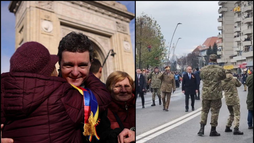 Nicușor Dan baie de mulțime la finalul Paradei de Ziua Națională. Între timp premierul Ilie Bolojan a fost huiduit la Alba Iulia VIDEO