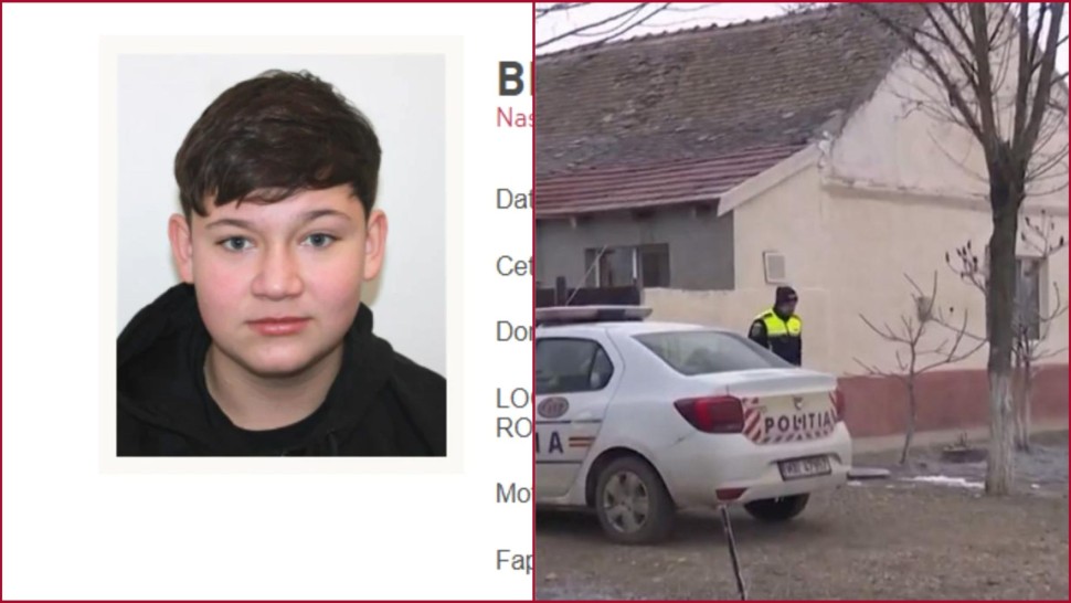 Noi dezvăluiri privind crima comisă în Cenei Timiș. Marios băiatul de 15 ani ucis din invidie după un plan macabru bine pus la punct
