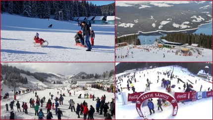 Unde te dai cu sania dacă nu știi să schiezi în România Sinaia singura stațiune care nu are și pârtie de săniuș
