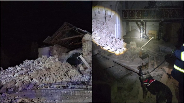 Alertă în Sălaj turla unei biserici s-a prăbușit. Pompierii caută victime sub dărâmături