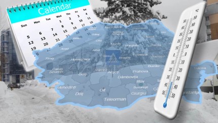 Revine iarna în România inclusiv în București Cod galben ANM de vânt viscol și strat de zăpadă de 30 de centimetri HARTĂ