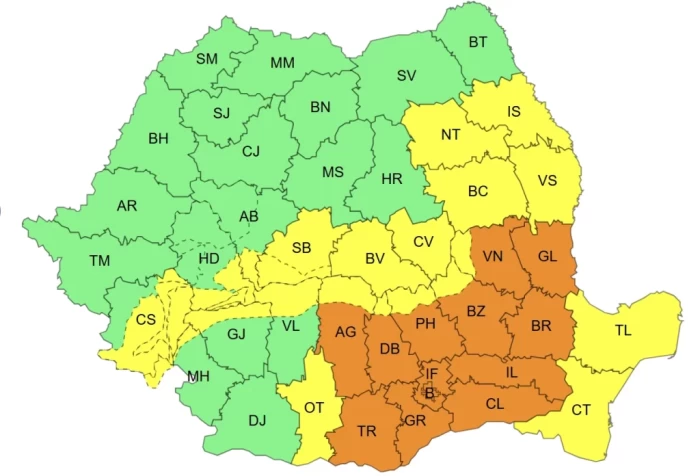 Cod portocaliu de iarnă în România