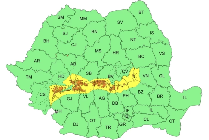 Cod galben și portocaliu ANM