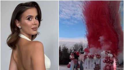 Emily Burghelea gender reveal surpriză Anunțul a fost făcut la doar patru luni de când a născut a treia oară E fetiță