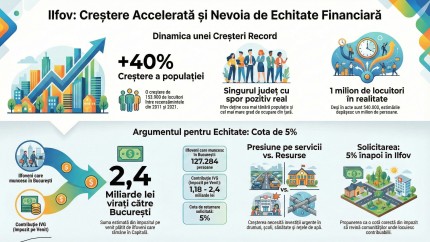 Senatoarea Nicoleta Pauliuc cere echitate financiară pentru Ilfov Peste 1 miliard de lei din impozitele ilfovenilor rămân în București