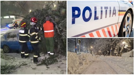 Descoperire teribilă în București în plin cod de ninsori. Un bărbat a fost găsit fără suflare în taxiul pe care-l conducea