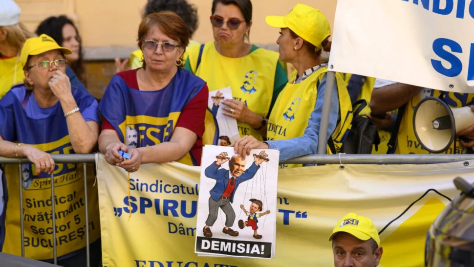 Un nou protest de amploare la Cotroceni. Sindicatele din Educație ies în stradă