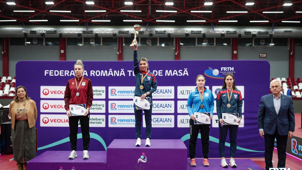 Bernadette Szocs și Eduard Ionescu campioni naționali la tenis de masă simplu. Gestul cu care Bernie a atras toate privirile FOTO