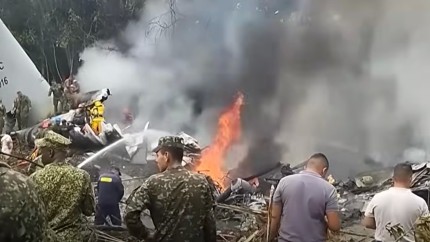 Avion militar prăbușit în Columbia Cel puțin 66 de membri ai forțelor armate au murit