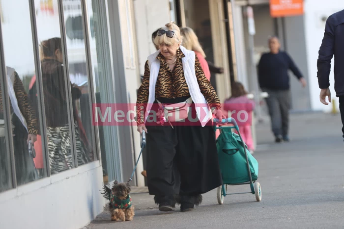 Camelia Mitoseru, mama lui Mihai Mitoșeru, a trecut cu bine de operația pe creier! Marea actriță, la plimbare pe soare cu cățel și cărucior de cumpărături