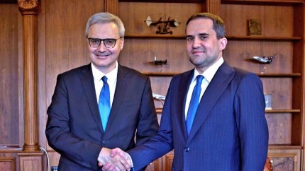 Ministrul Transporturilor Ciprian Șerban întâlnire cu Nicholas Warney Ambasadorul Franței în România. Hub logistic bazat pe poziţia strategică a Portului Constanţa