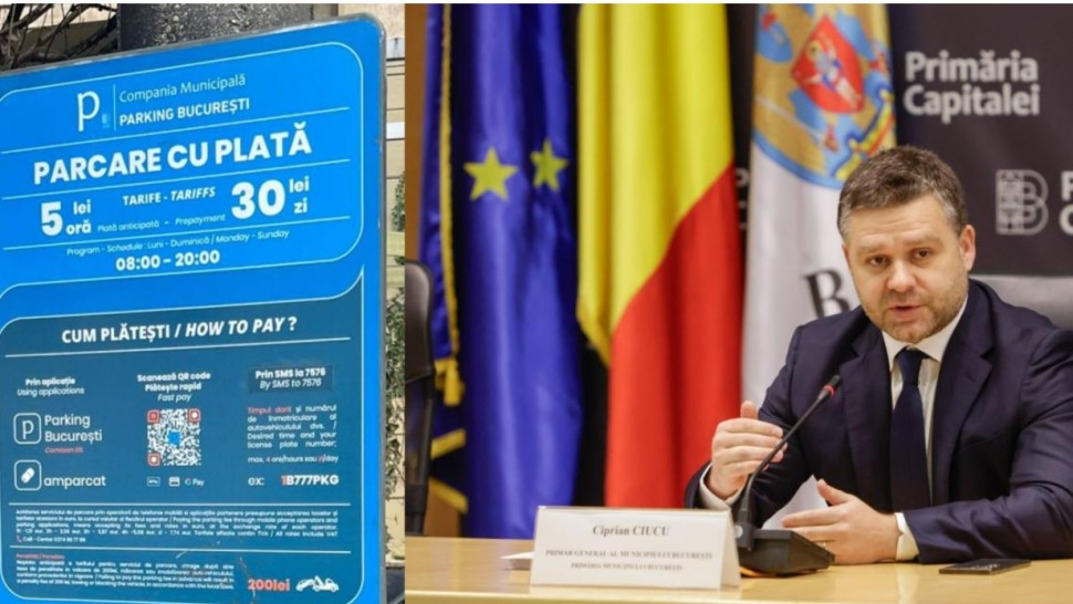 Fără parcare gratuită în București. Ciprian Ciucu Este doar o decizie normală de a echilibra bugetul
