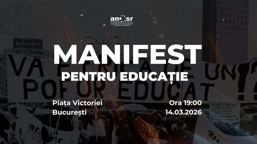 Protest al studenților în Piaţa Victoriei. Manifest pentru educaţie și reacție privind alocarea de mai puțini bani de către Guvern