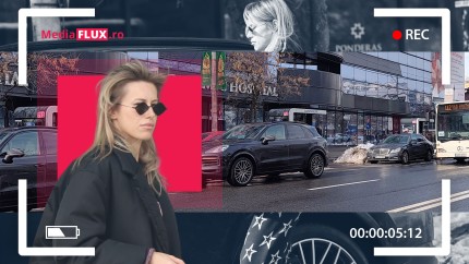 PAPARAZZI Doamna Oțil face orice pentru sănătatea familiei. Gabriela Prisăcariu a blocat o stație de autobuz și o bandă de circulație pentru o vizită la farmacie FOTO