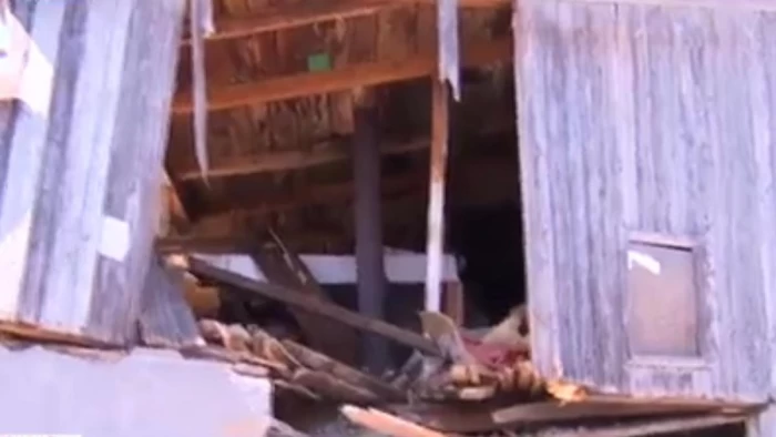 Imagini din casa lovită de drona rusească Foto: Antena3