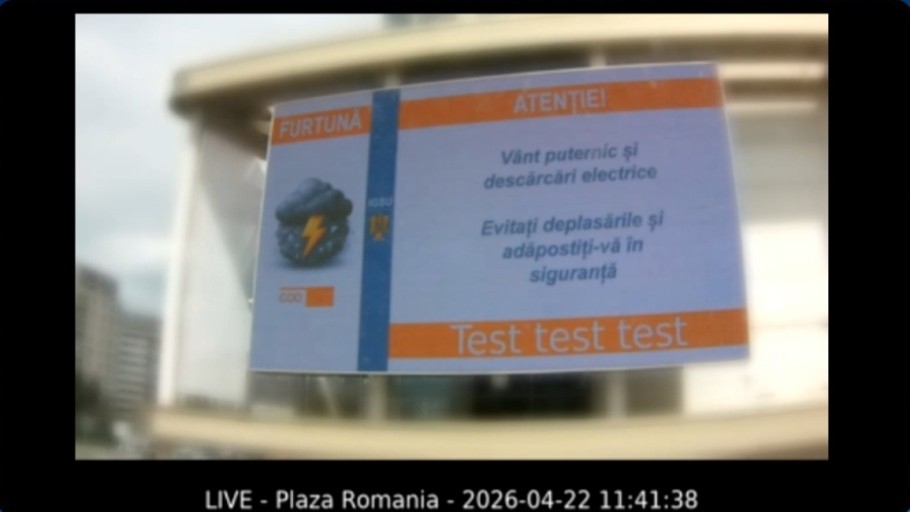 Alerte pentru români difuzate pe panouri publicitare digitale. 18 orașe vor beneficia de programul MAI