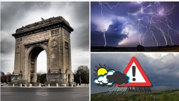 Ploi puternice în București. ANM a emis prognoza specială pentru Capitală. Români traversată de un ciclon