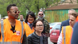 Anunțul Fundație Metropolis după ce actorul Cuba Gooding Jr. a vizitat şantierul noii Clinici de Psihiatrie Pediatrică de la Obregia