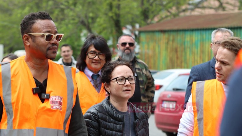 Anunțul Fundație Metropolis după ce actorul Cuba Gooding Jr. a vizitat şantierul noii Clinici de Psihiatrie Pediatrică de la Obregia