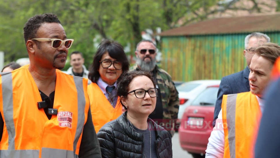 Anunțul Fundație Metropolis după ce actorul Cuba Gooding Jr. a vizitat şantierul noii Clinici de Psihiatrie Pediatrică de la Obregia