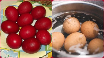 Cum se fierb ouăle de Paște în Joia Mare ca să nu crape. Trucul folosit de mulți