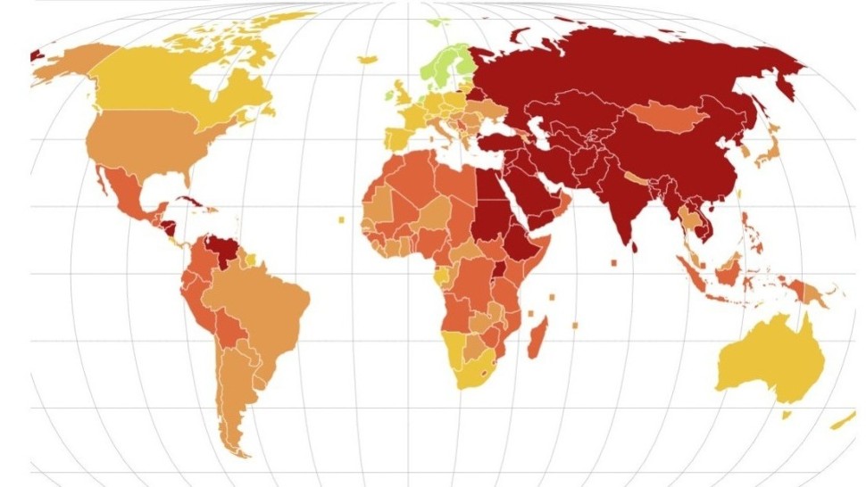 Libertatea presei cel mai scăzut nivel din ultimii 25 de ani la nivel mondial Pe ce loc se află România din 180 de țări