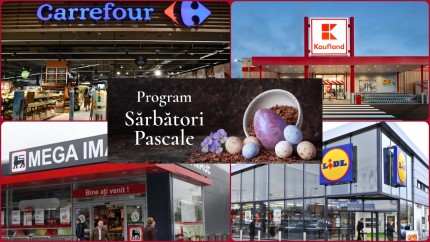 Programul magazinelor și supermarketurilor de Paște. Când este deschis la Lidl Mega Kaufland Penny Auchan și Carrefour de sărbători în 2026